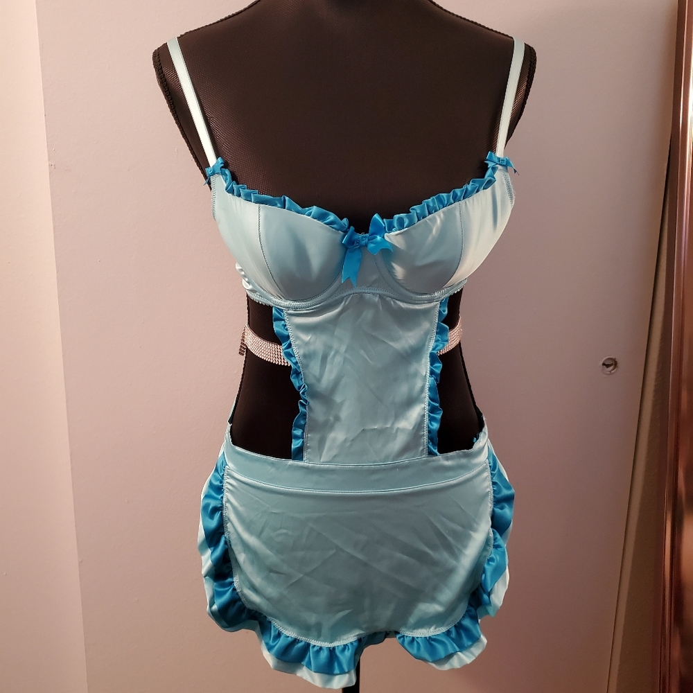 Victoria's Secret | Blue Sexy Little Things Apron Babydoll 34B